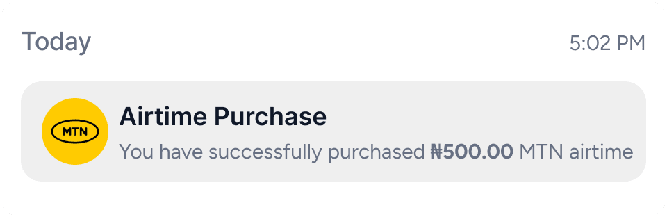 Shopping notification